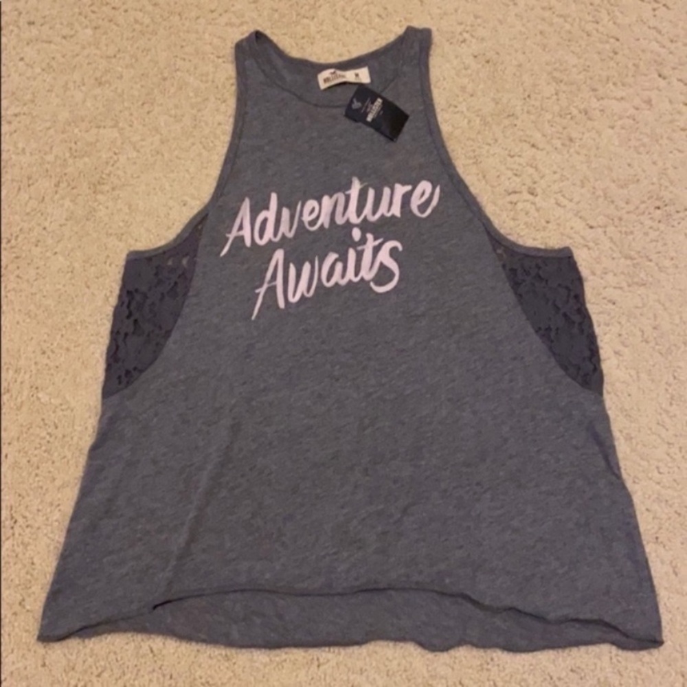 Hollister Heather Gray Muscle tee